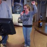 Woman Singing Karaoke